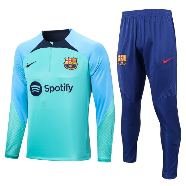 Sudadera De Training Barcelona 2022/23 Verde Azul